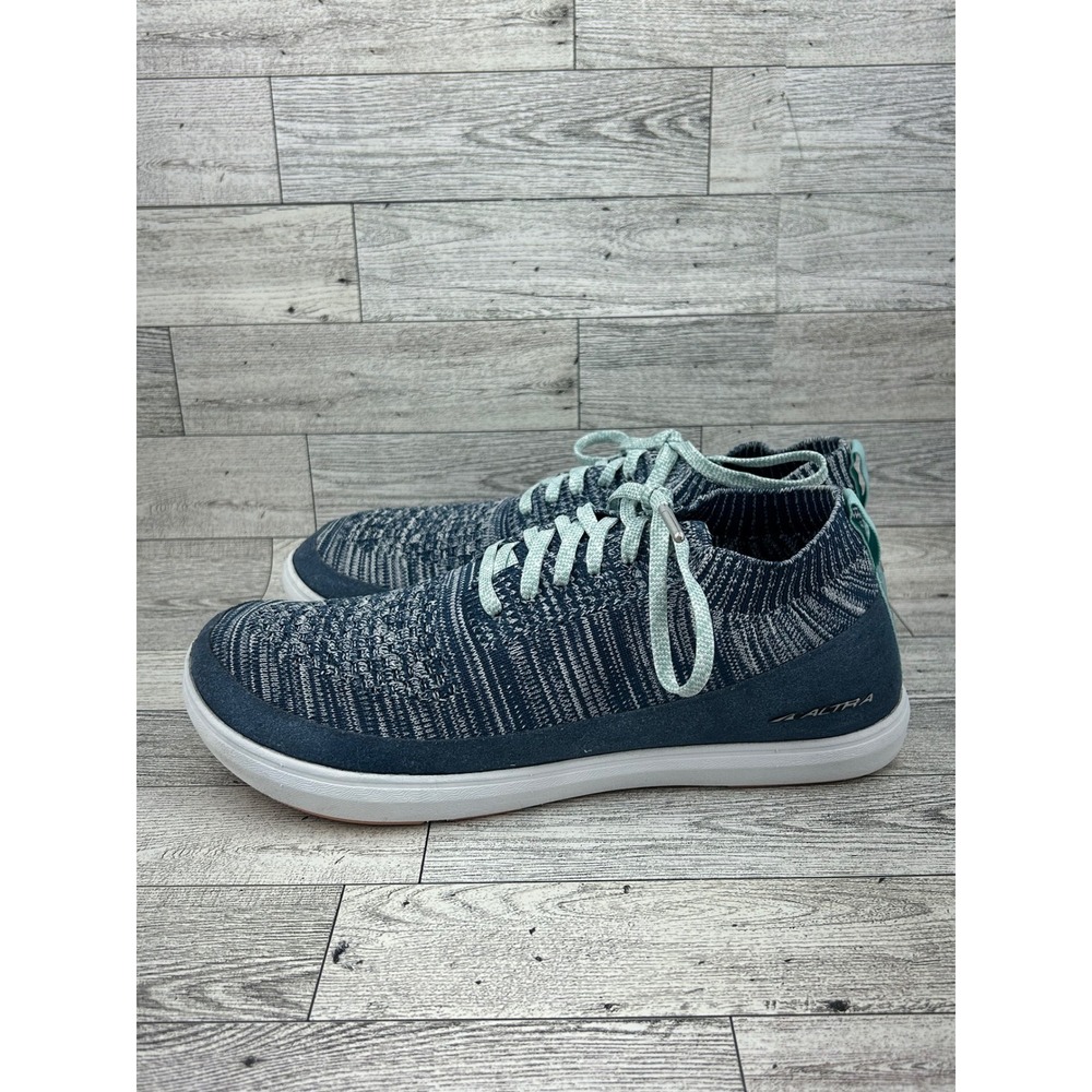 Altra‎ Vali Blue White Knit Walking Sneakers Women Sz 8.5 AFW1884A-4 Low Top - Picture 5 of 15